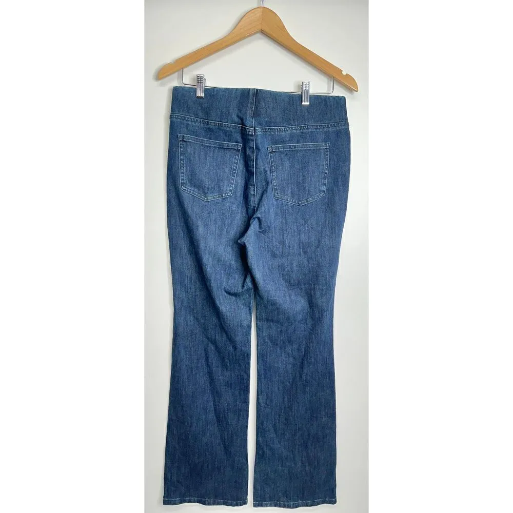 Soft Surroundings Pants Womens High Rise Elastic Waistband Jeans Size Medium - Image 2