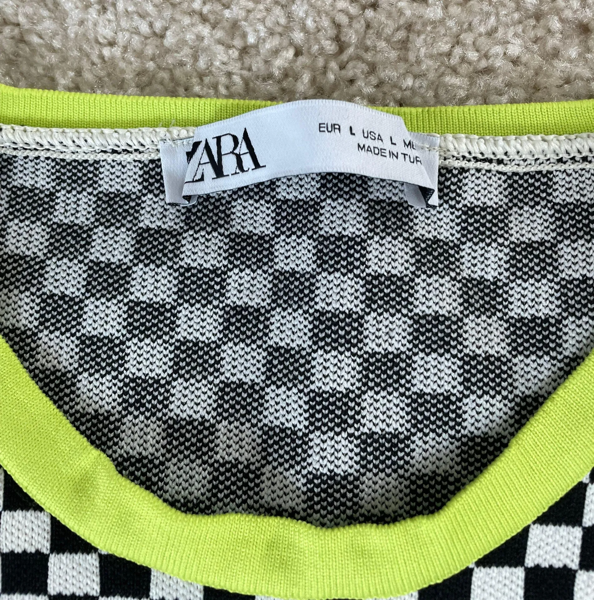 ZARA Checkered Top - Image 3