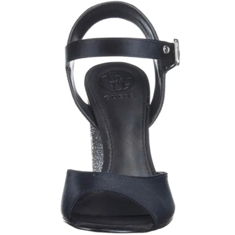 new Guess ☀︎︎ Glitter Heel Heeled Ankle Wrap Sandals ☀︎︎ Peep Toe ☀︎Black 9.5M - Image 4