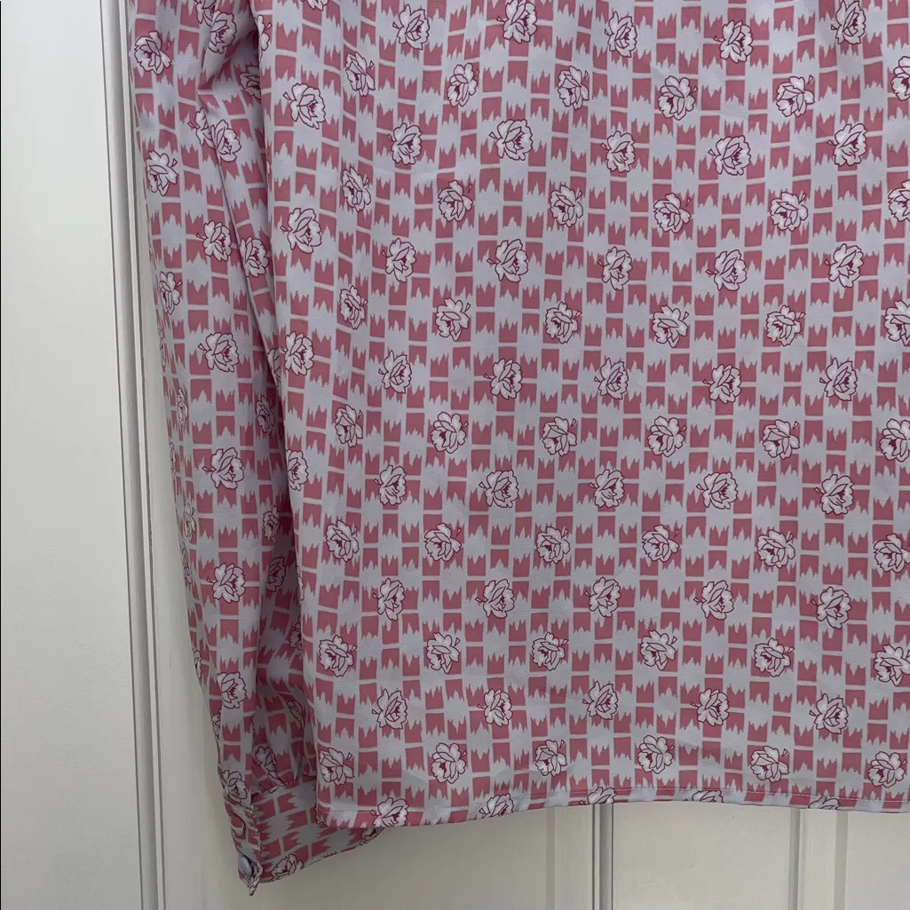 Vintage Pykettes Floral Patterned Long Sleeve Blouse Top - Image 12