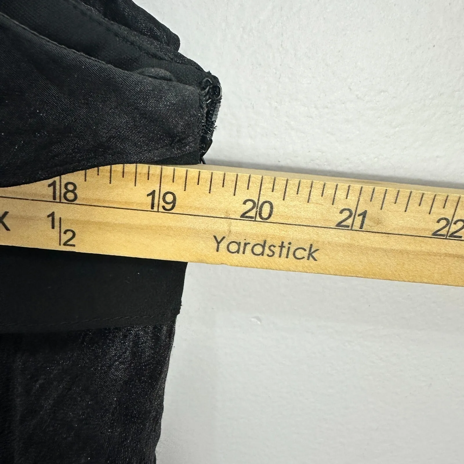 S.L. Fashions Dress 14 Black Tiered Sleeveless Beaded Glam Goth Cocktail‎ Party - Image 6