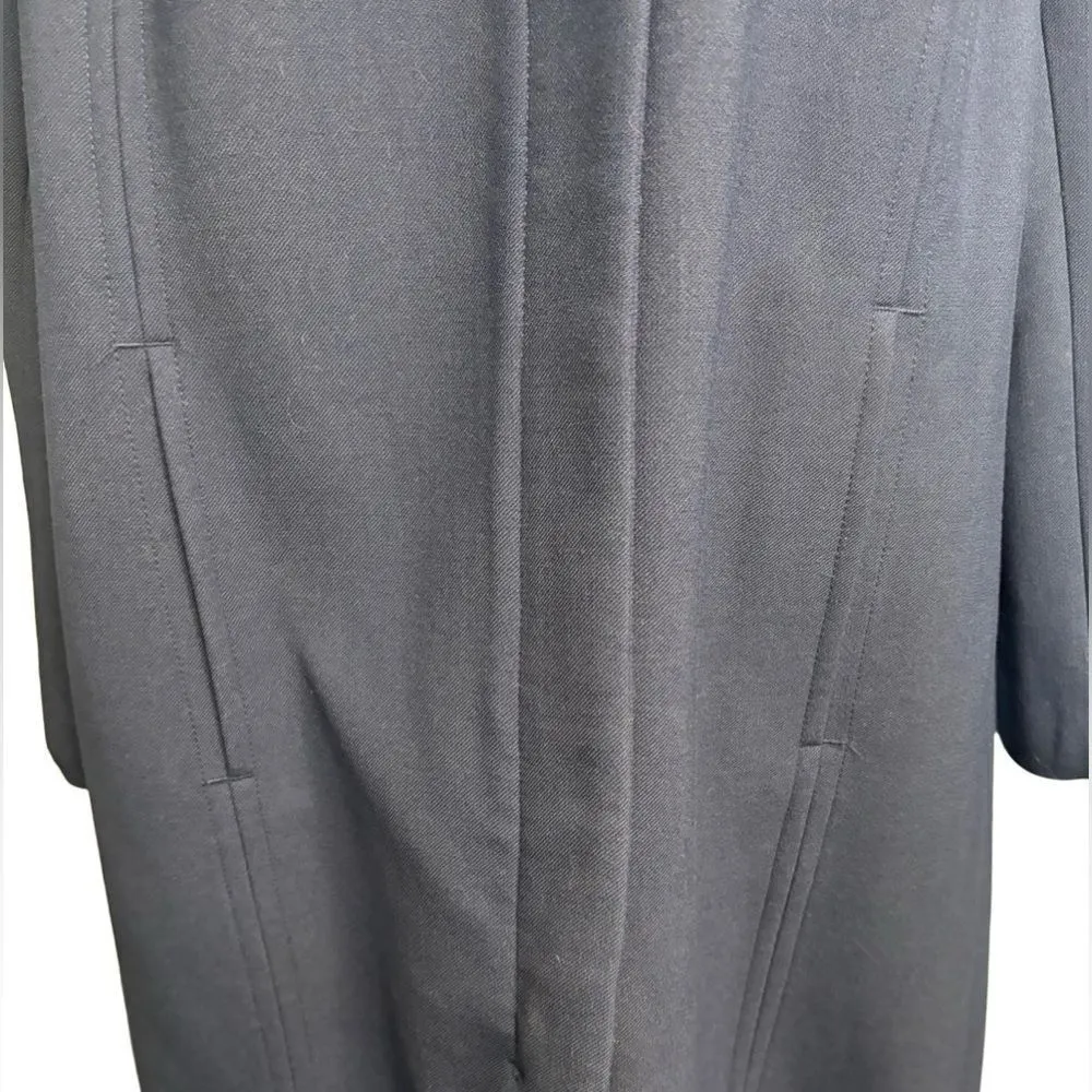 Lands’ End Cobalt Blue Full Length Wool Blend Coat Size 18R - Image 7