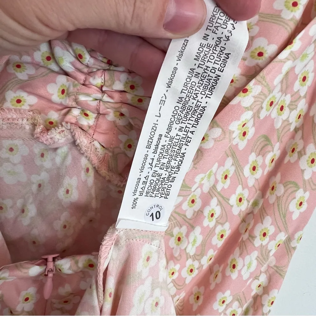 NWT zara rose pink satin strappy‎ maxi slip dress open back - Image 5