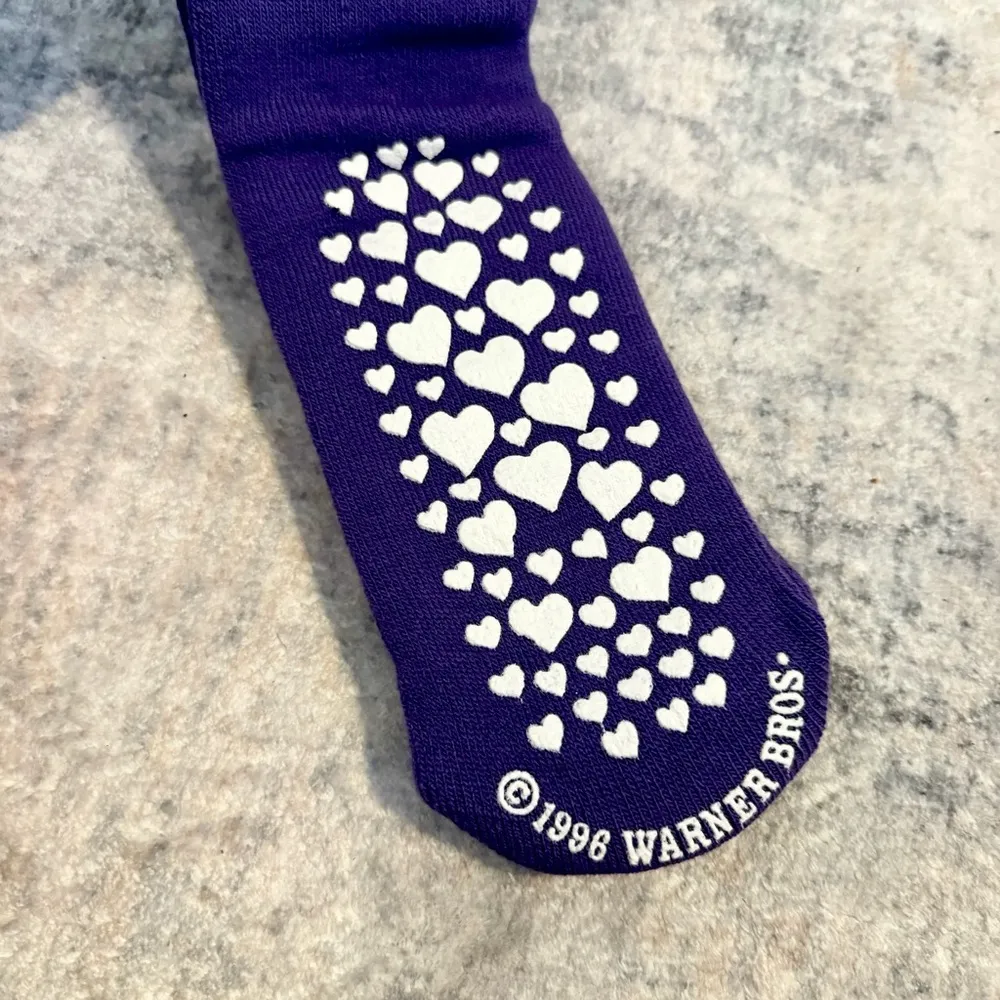 NIB 1996 Vintage Tweety Slipper Socks One Size - Image 2