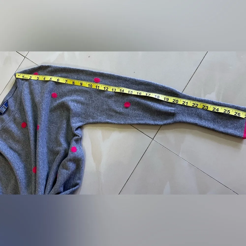 Joules Knitwear Crafted from Finest Yarns gray pink dots cotton polyester wool Blue Size undefined - Image 14