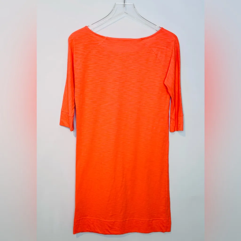 Lilly Pulitzer Cassie Slub Tango Orange Cotton Knit Dress - Image 4