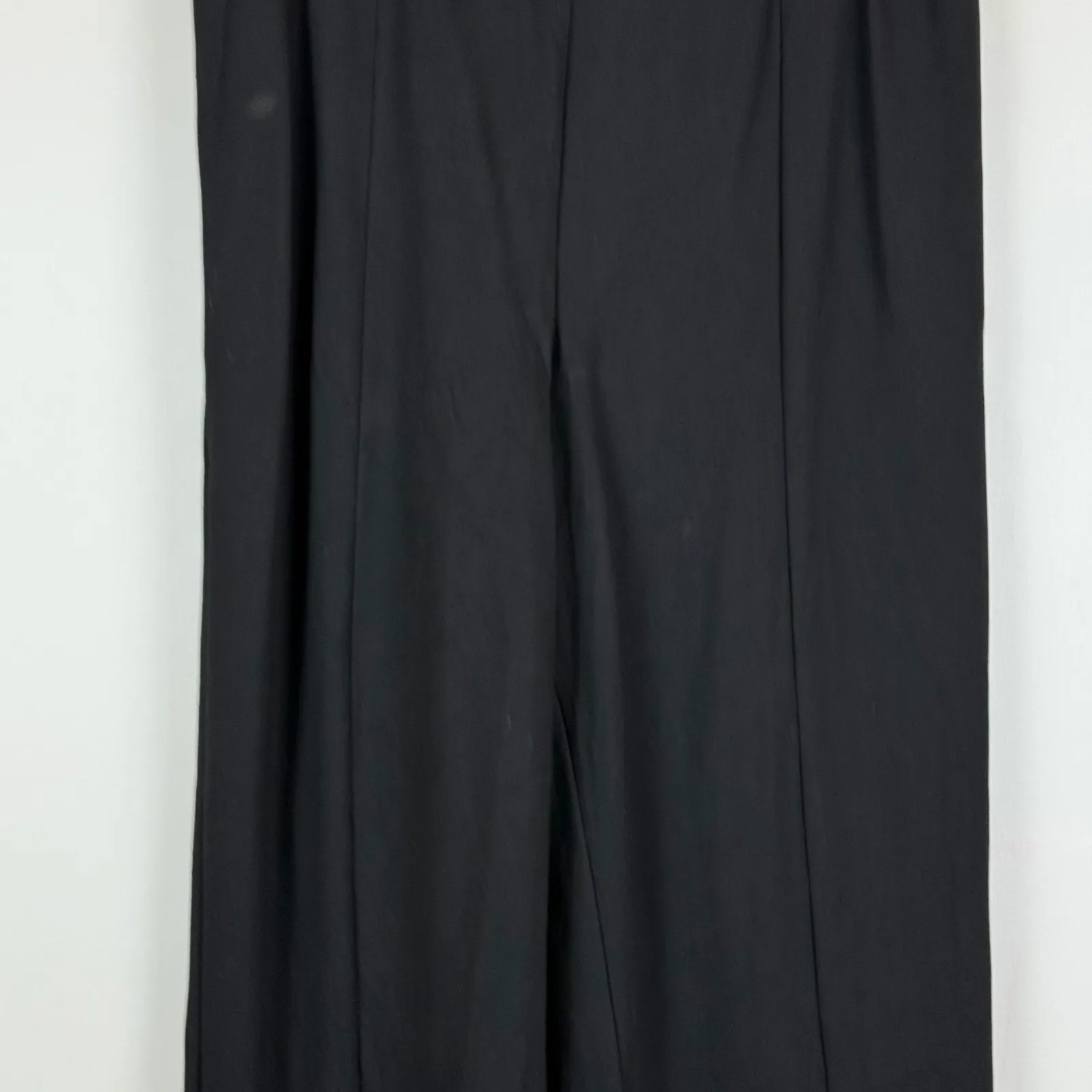 Eloquii Pants Women's 16 Black Stretch Slit Wide Leg Pull-On Trousers Classic - Image 2