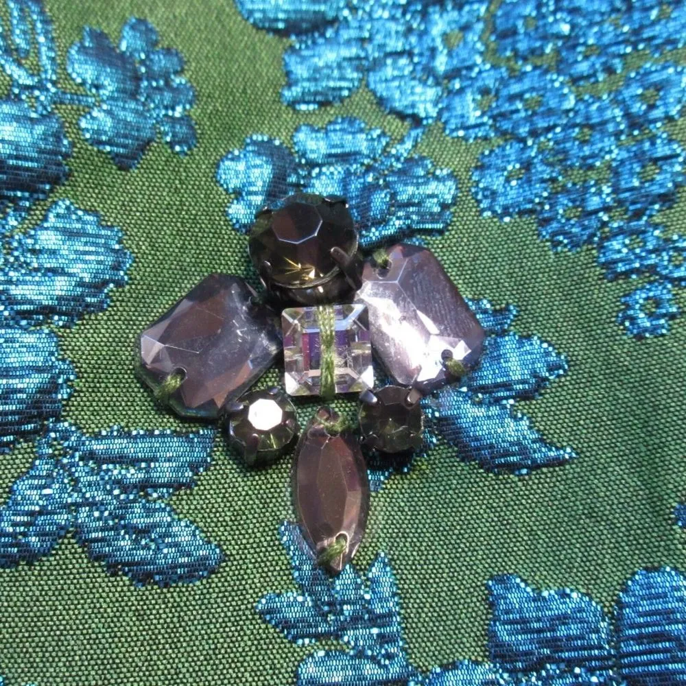 NWT J.Crew Collection Brocade Jeweled Sheath in Metallic Teal Green Dress 00 - Image 5