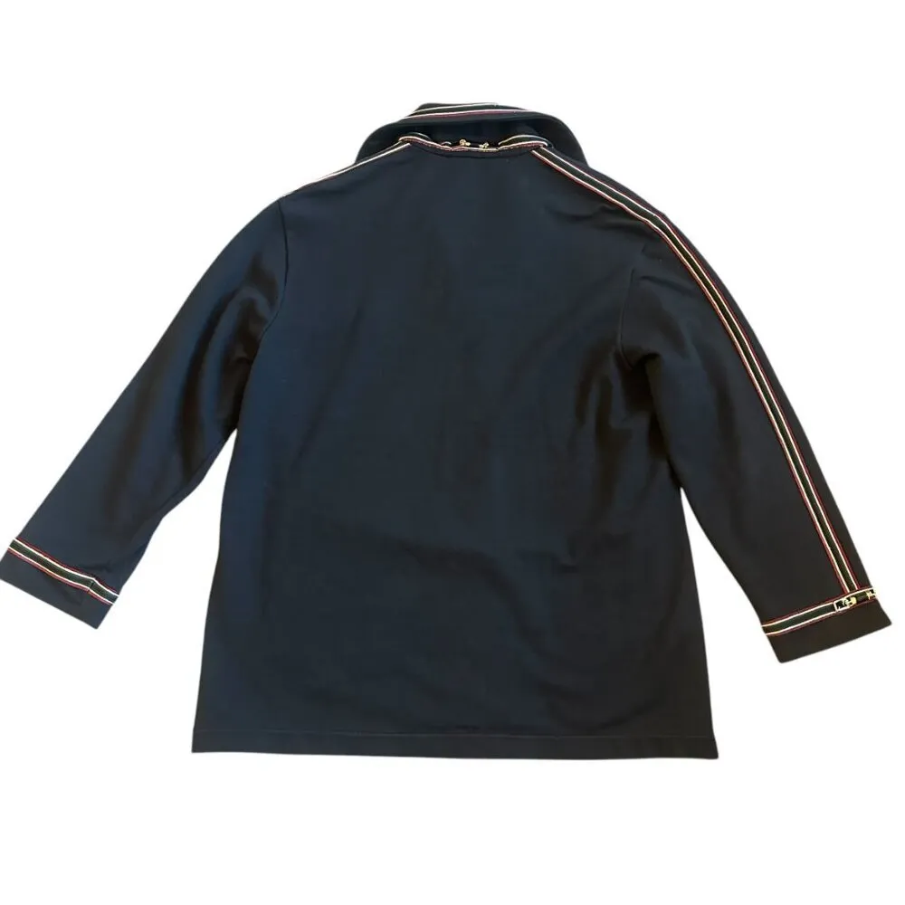 St. John Sport Black Cotton Blend Button - Image 8