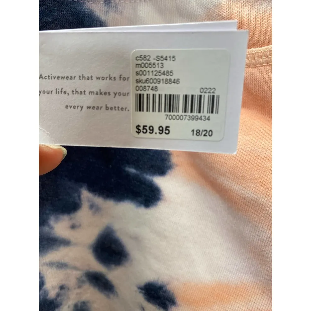 NWT Livi Active Lane Bryant Sweatpants 18/20 Tie Dye Multicolor Pull On Casual - Image 4