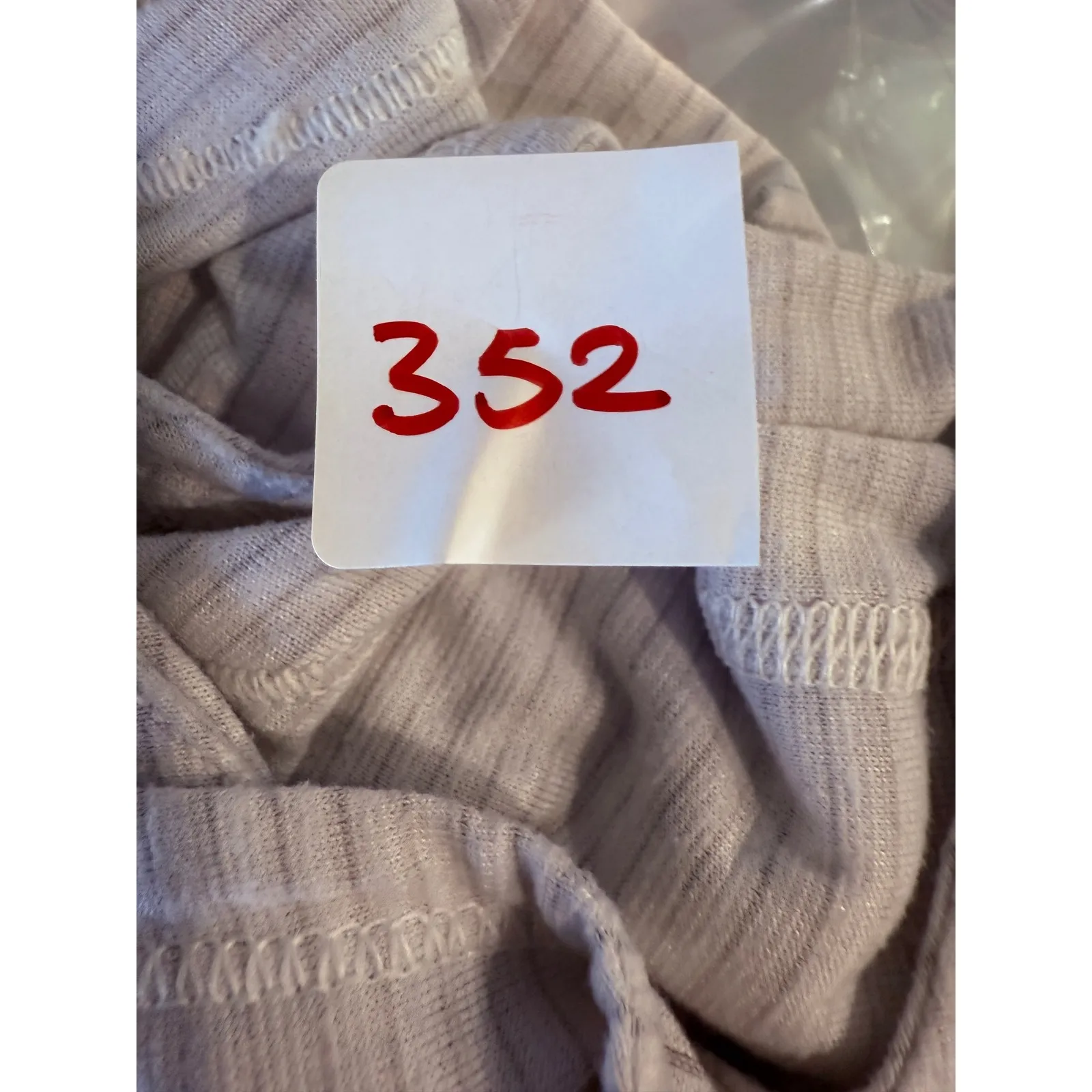 Lululemon White Striped Racerback Tank Top Athletic Workout - Image 6