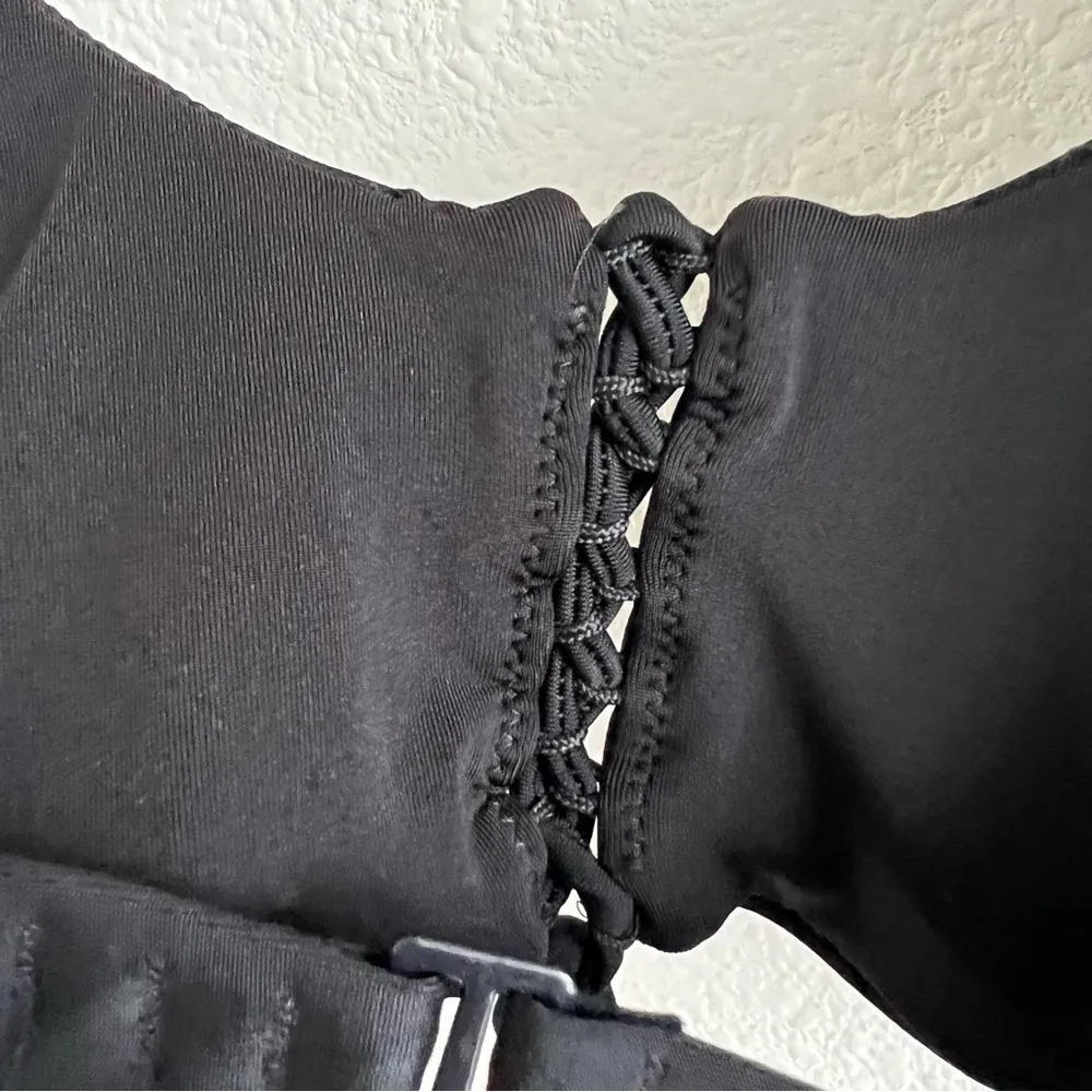 Aerie Black Padded Bikini Top Scoop Style Swim Separate Large - Image 4