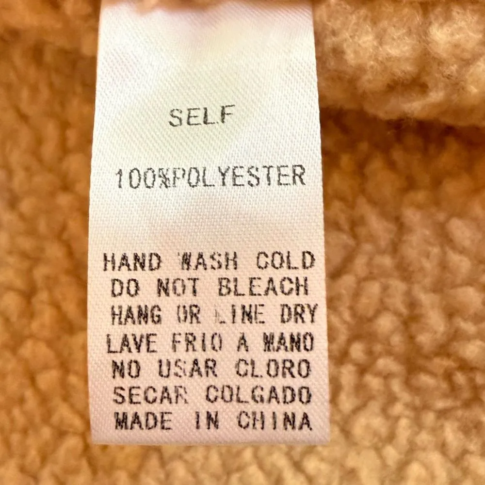 Easel Scribbly Stars Reversible‎ Jacket Quilted Fleece Pockets Green Size Large - Image 10