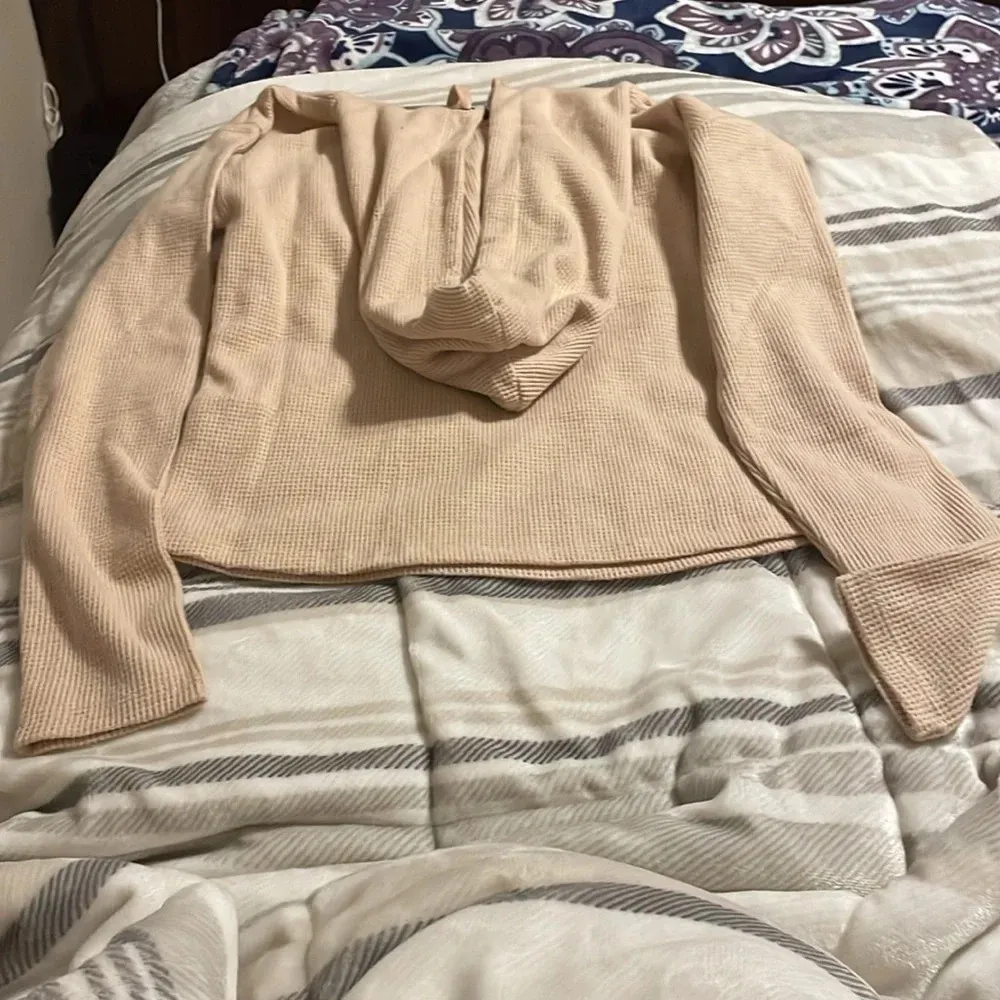 NWT n:Philanthropy Waffle Peekaboo Hoodie Sz XS - Image 2