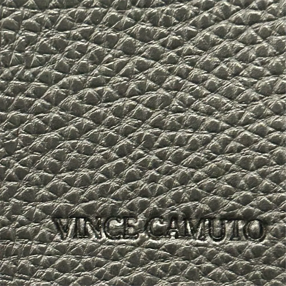 Vince Camuto Women's Black & Gray Stripe Soft Vegan Pebbled Tote Bag - Image 4