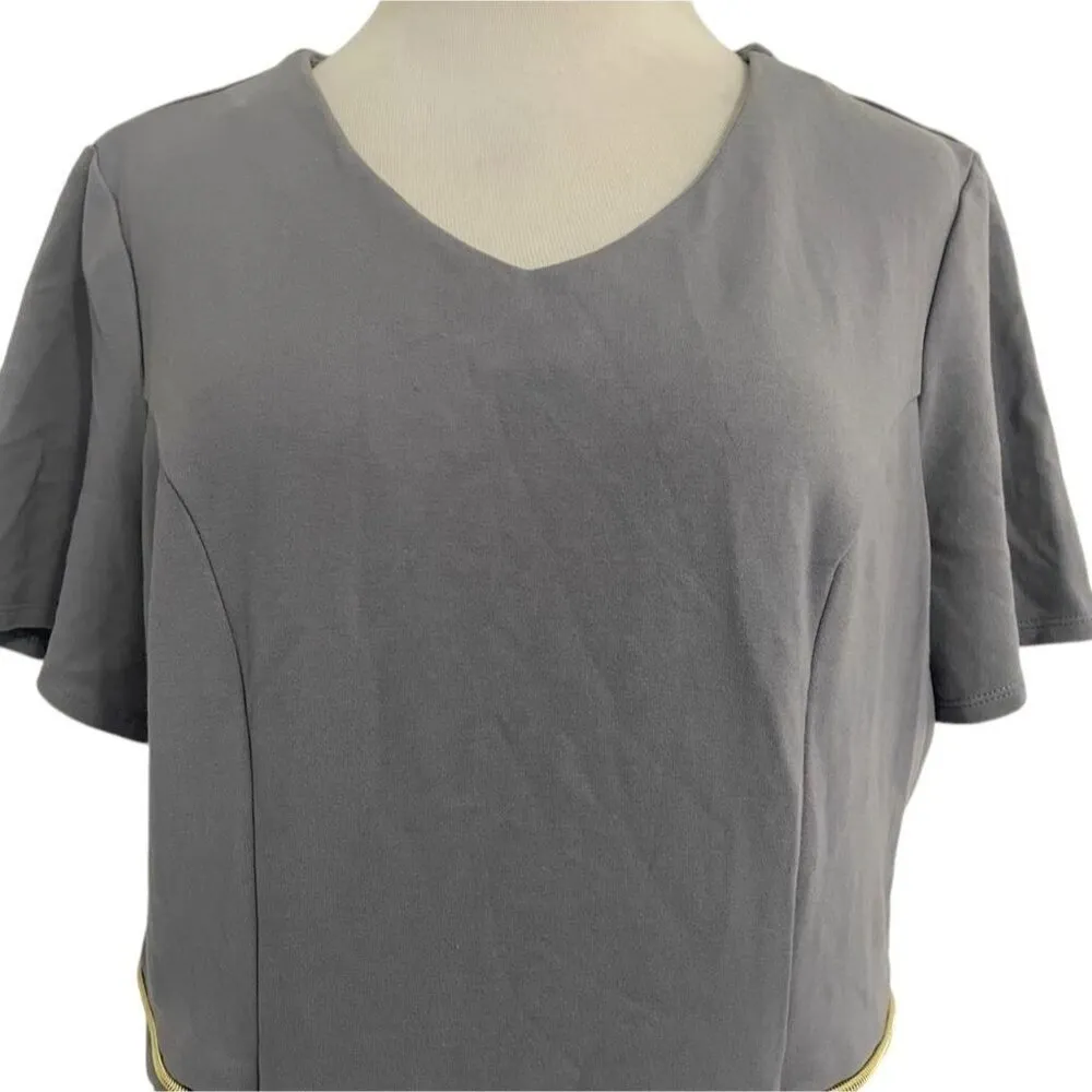 Jaanuu Size XL  Scrub Top Short Sleeve Nurse Doctor Healthcare Uniform - Image 2