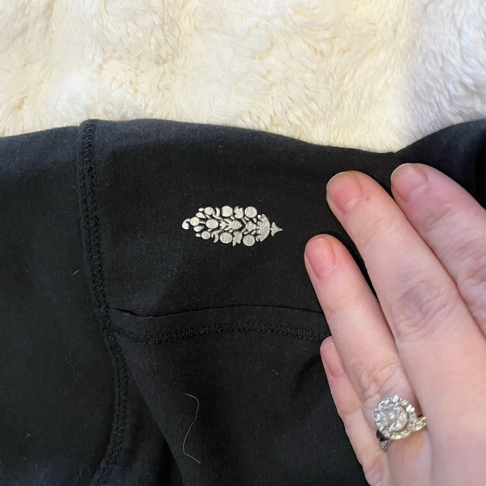 FP Movement Pants Womens XS Exercise Yoga Running Stretch LogoTapered Tie Ankle - Image 2