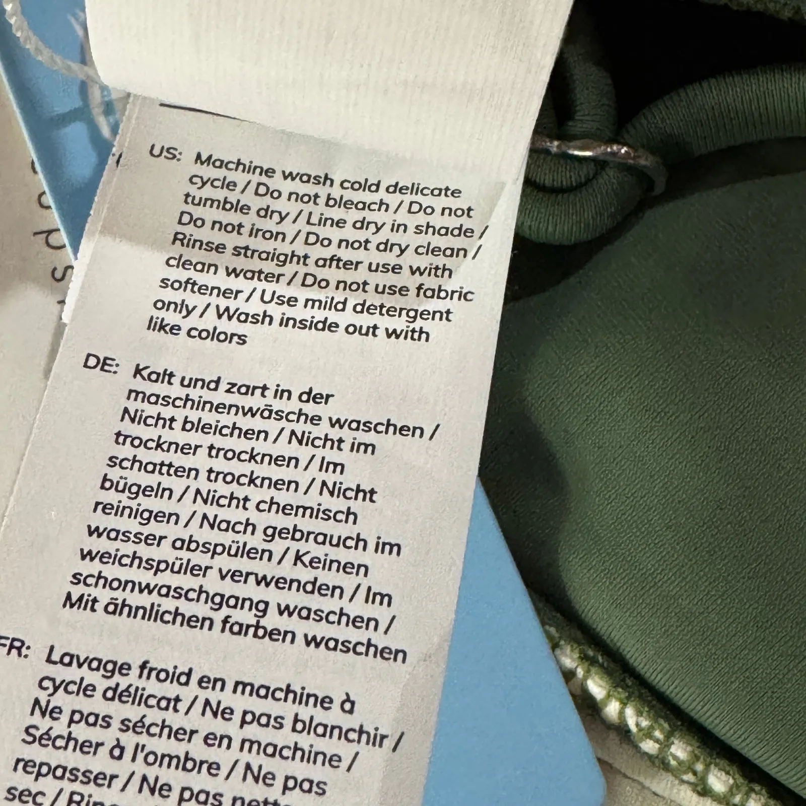 Cupshe Medium Triangle Bikini Swim Top Criss-Cross Adjustable Straps Padded Cups - Image 6