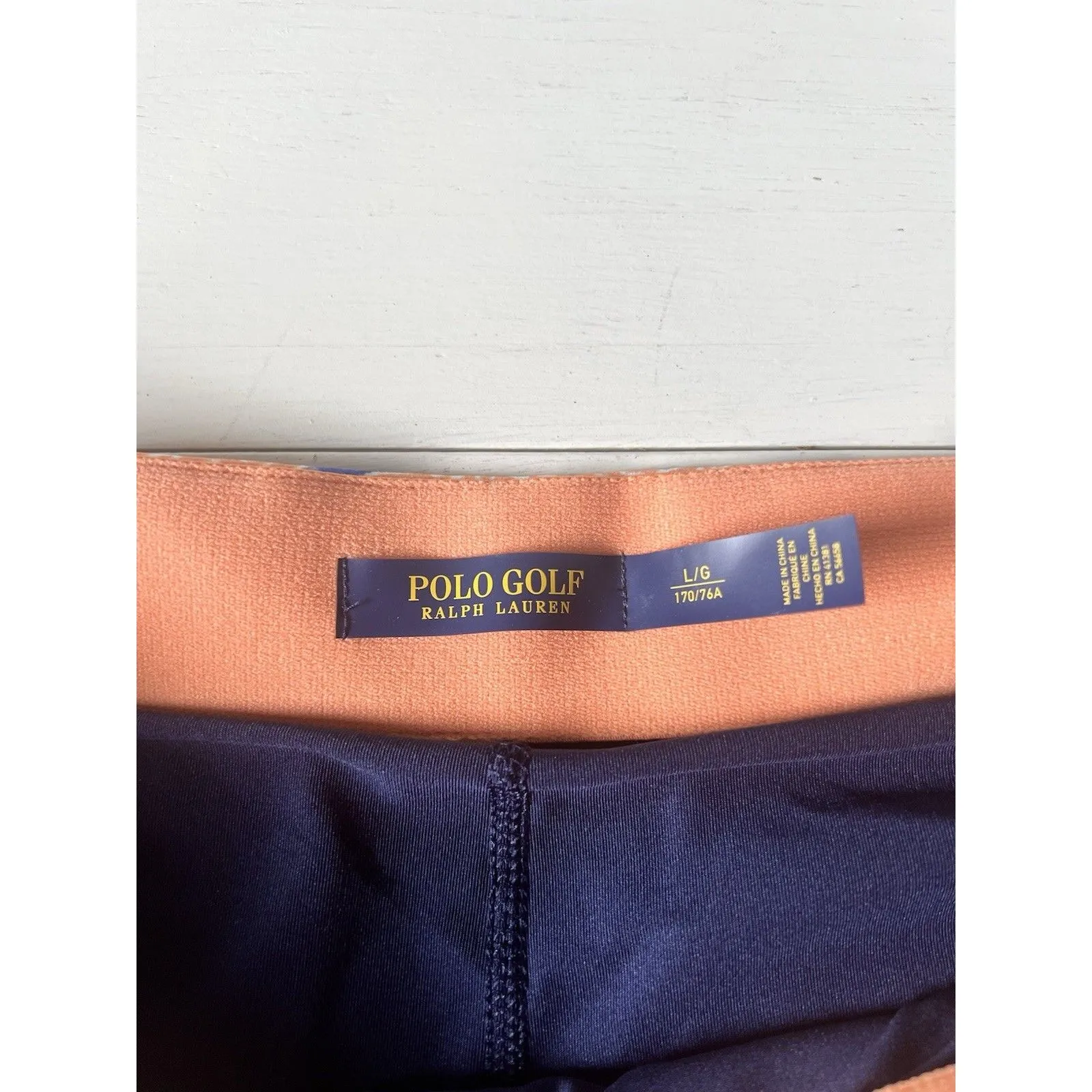 Polo Ralph Lauren Golf Womens L Orange Blue Paisley Skort Tennis‎ Workout Size L - Image 4