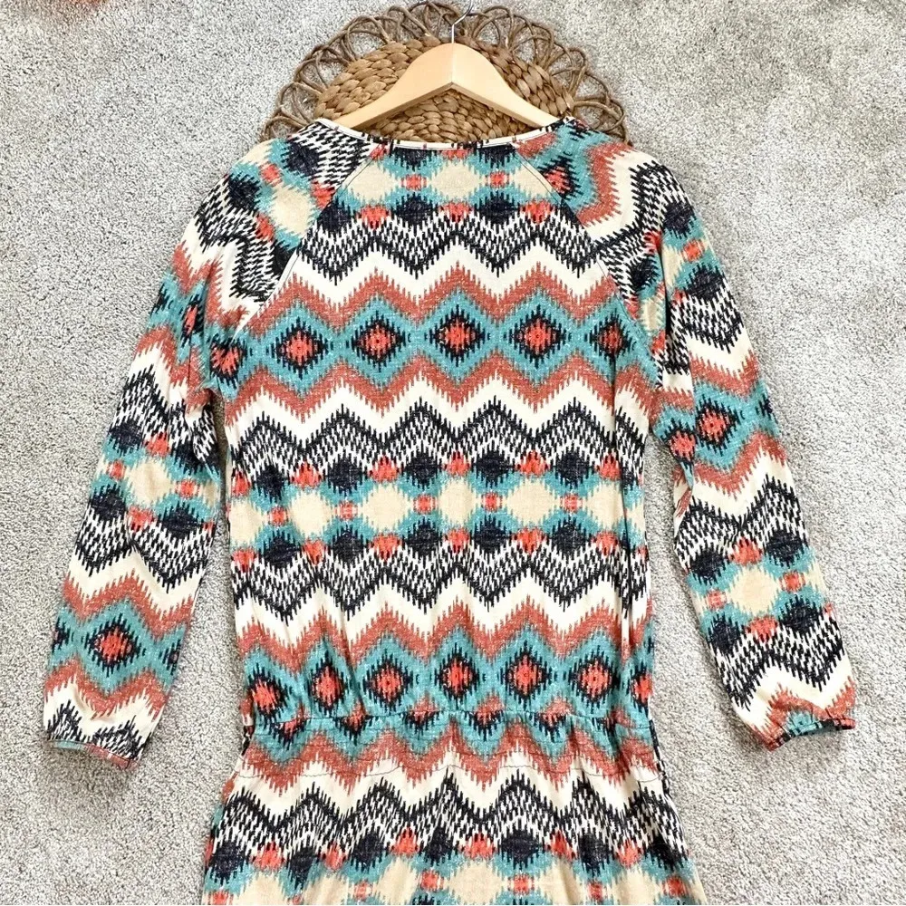 Patagonia Kamala Drop Waist Tunic Top Long Sleeve Timber Twist Texture Size XS - Image 6