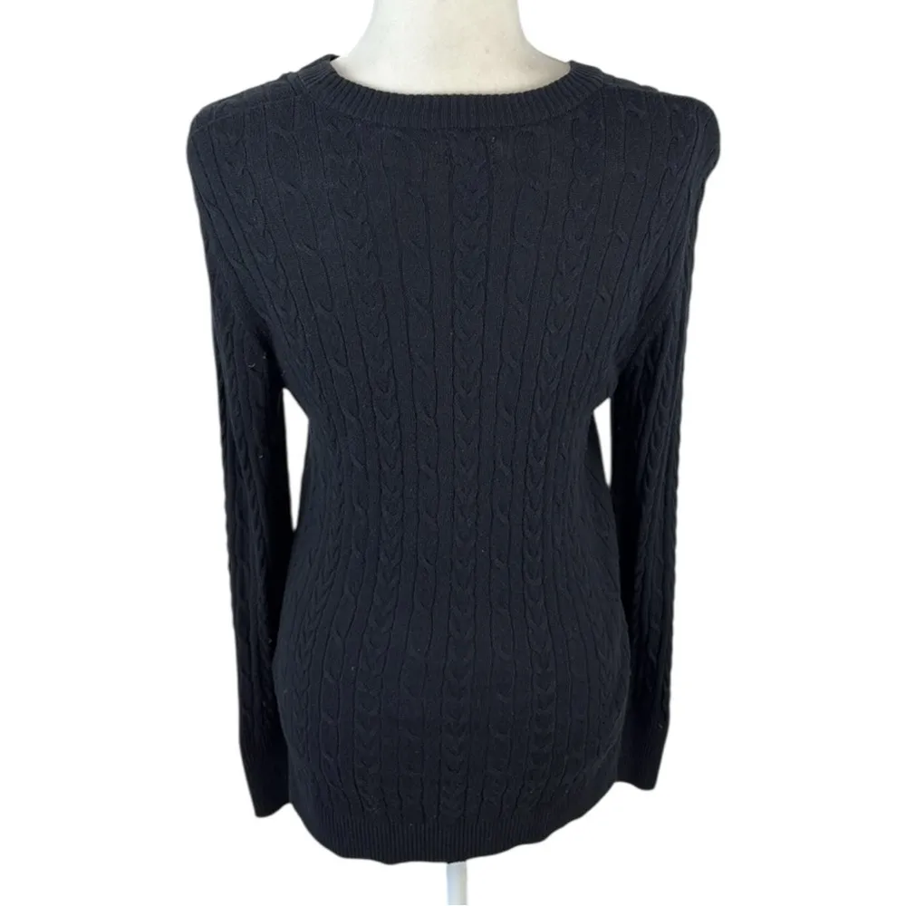 A new day Black Crewneck Pullover Sweater Size M - Image 4