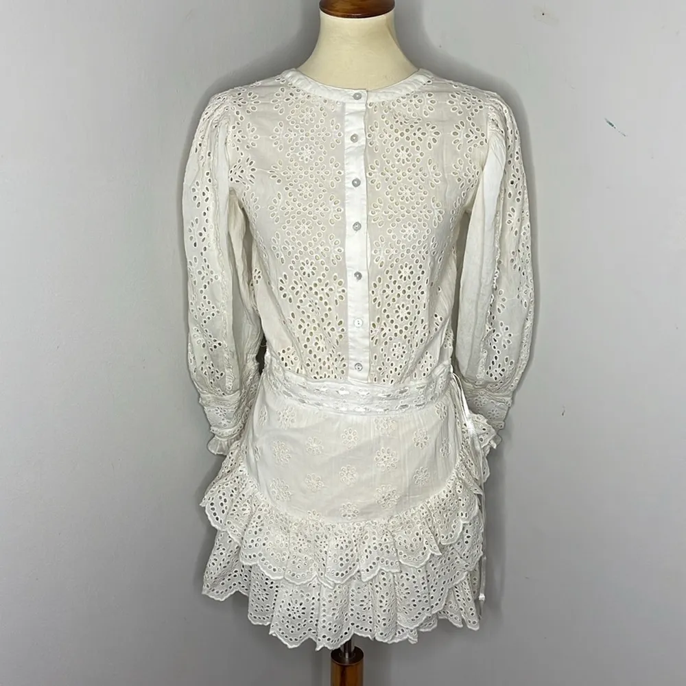 LSF‎ LoveShackFancy Lorelei Dress in Ivory - Image 3