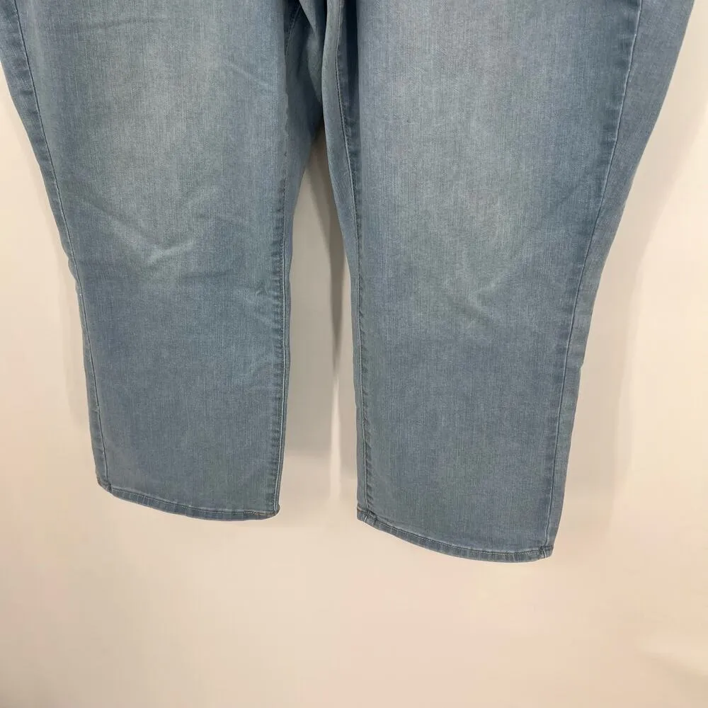 Not Your Daughter's Jeans NYDJ Marilyn Straight light wash blue jeans size 20W - Image 4
