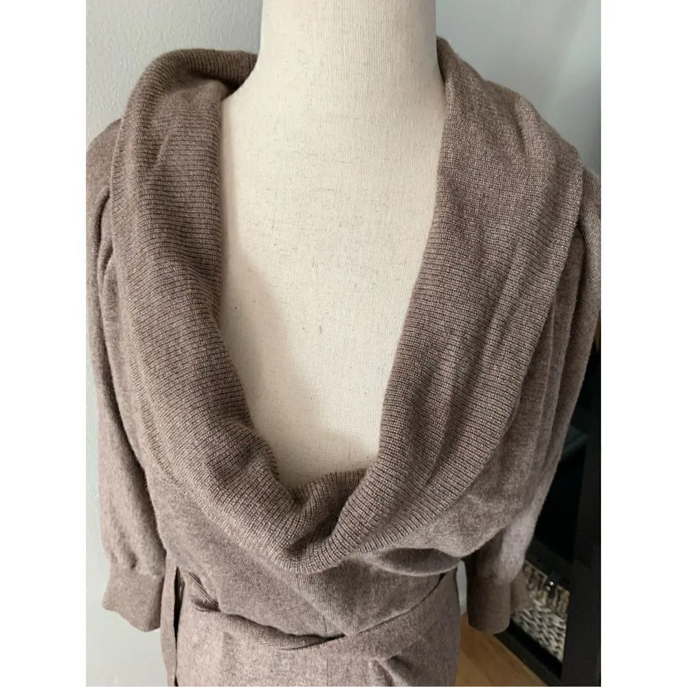 Express brown sweater dress size small turtle neck - Image 2