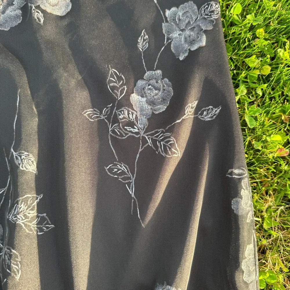 Vintage Dark Rose Gothic Dress Size XS - Image 2