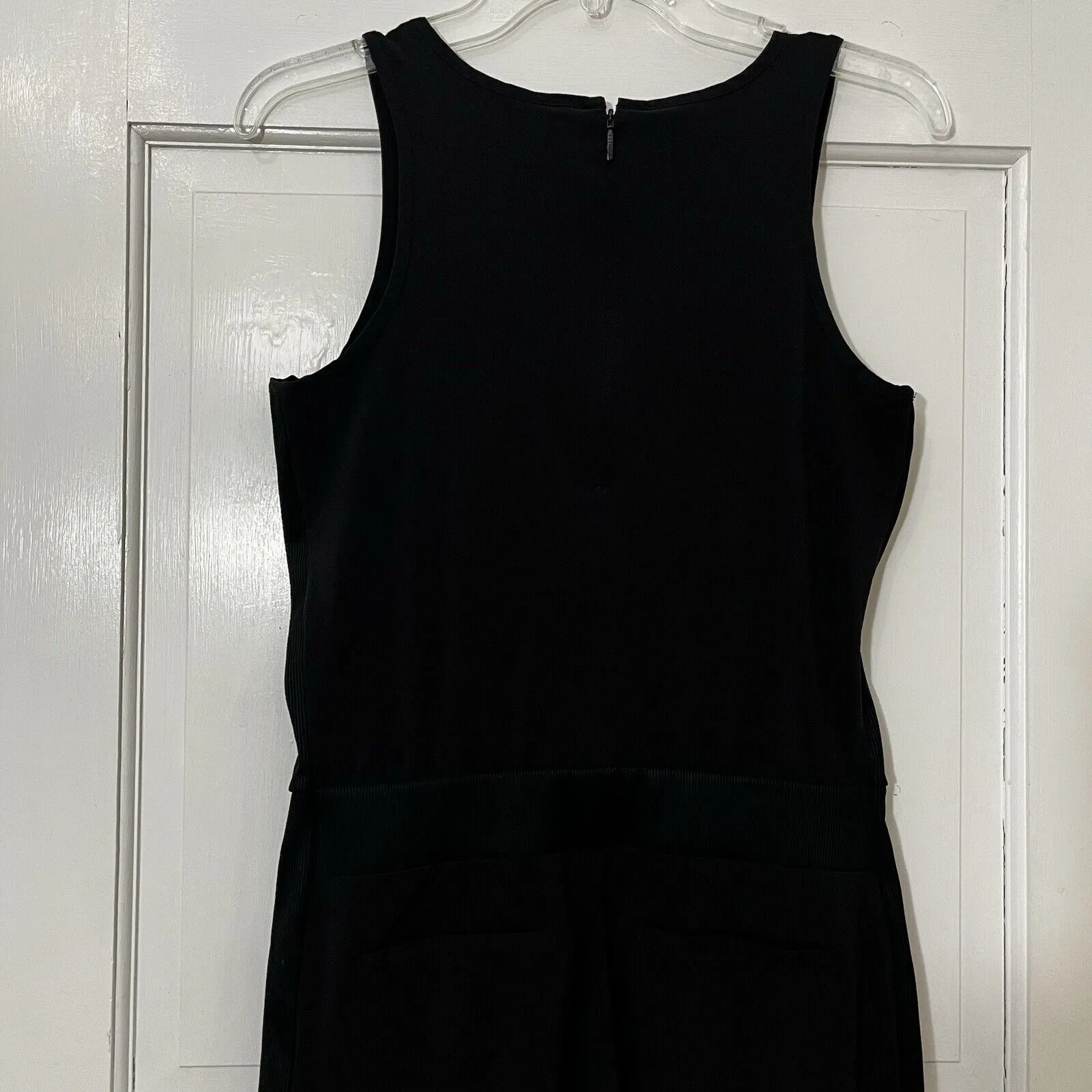 Athleta Brooklyn Jumpsuit Black V-Neck Sleeveless Waist Tie Women's‎ Size 2 - Image 4