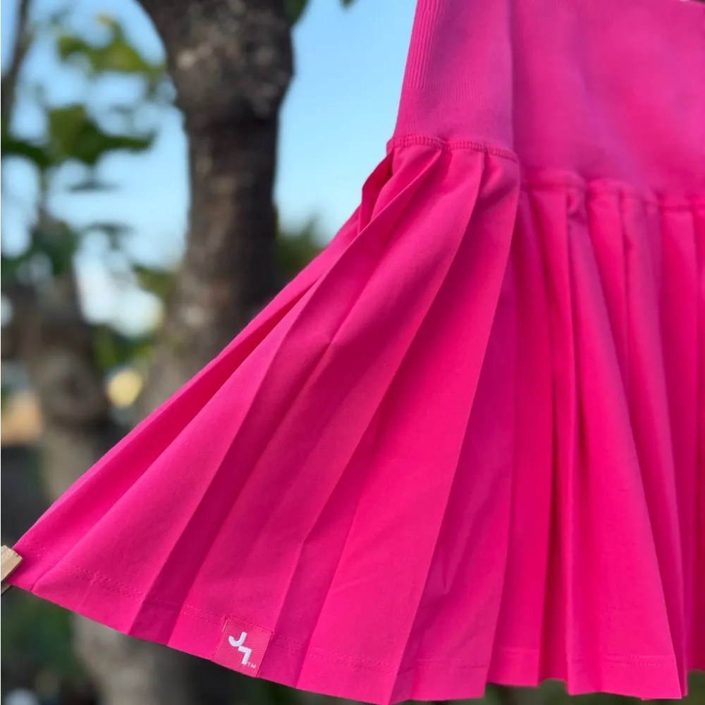 JOY LAB Hot Pink Pleated Mini Tennis Pickleball Skort Skirt - Image 5