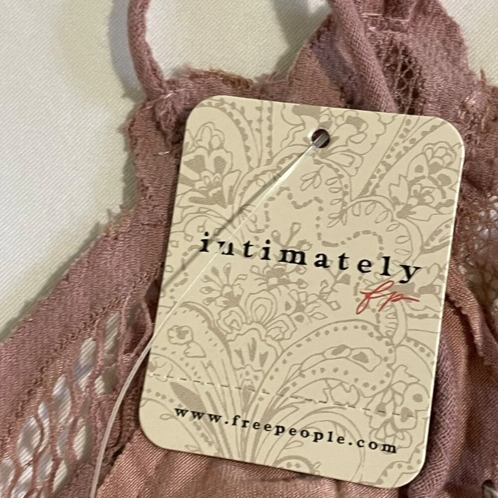 Free People Adella Cami Dusty Mauve | Size Large | NWT Feminine Crochet Top - Image 9