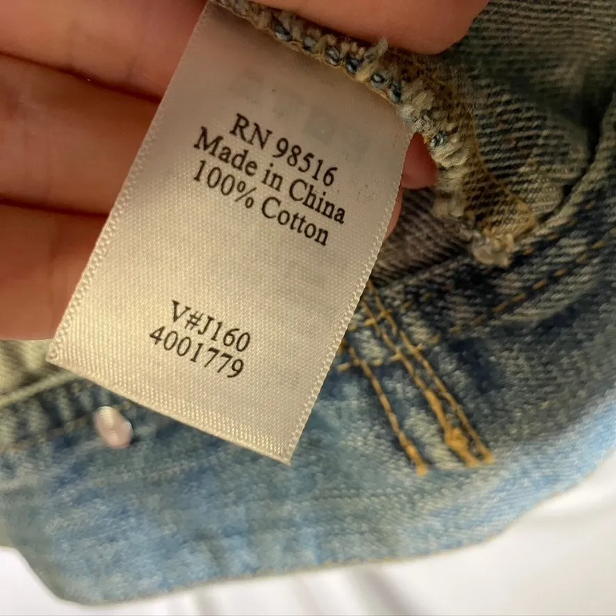 Coldwater Creek Denim Jacket Womens P4 Embroidered Western Jean Coat - Image 7