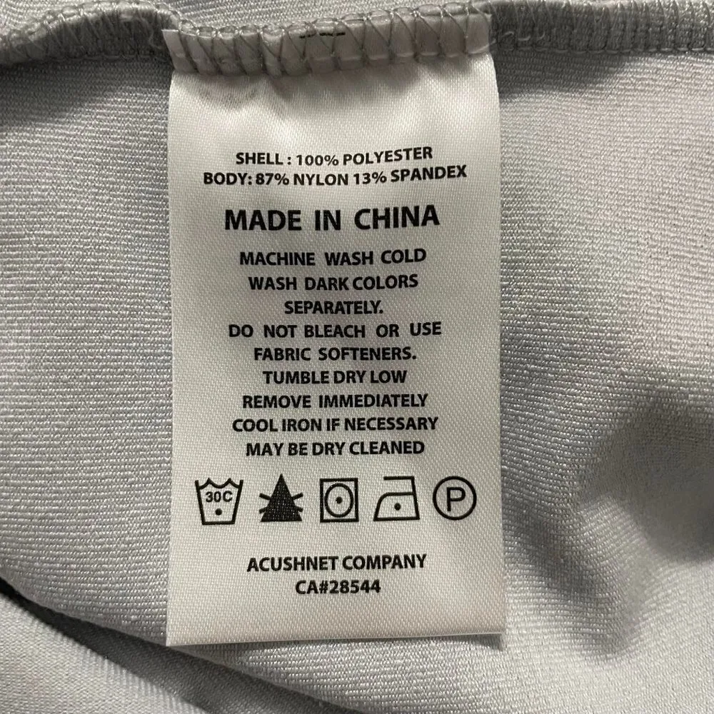 FootJoy Size XS  Top Vest Full Zip White Gray Golf Top - Image 7