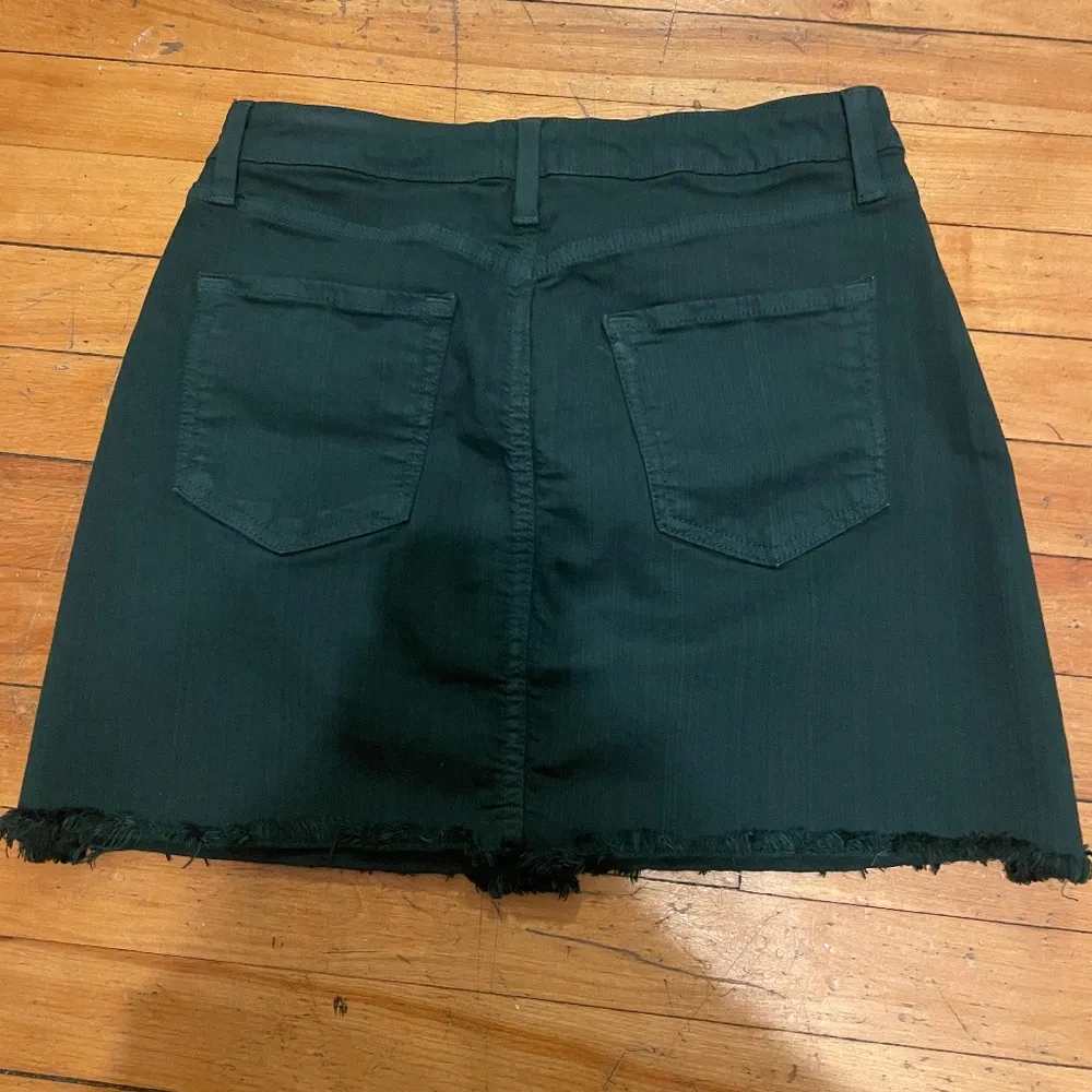 Dark Green Denim Skirt - Image 3