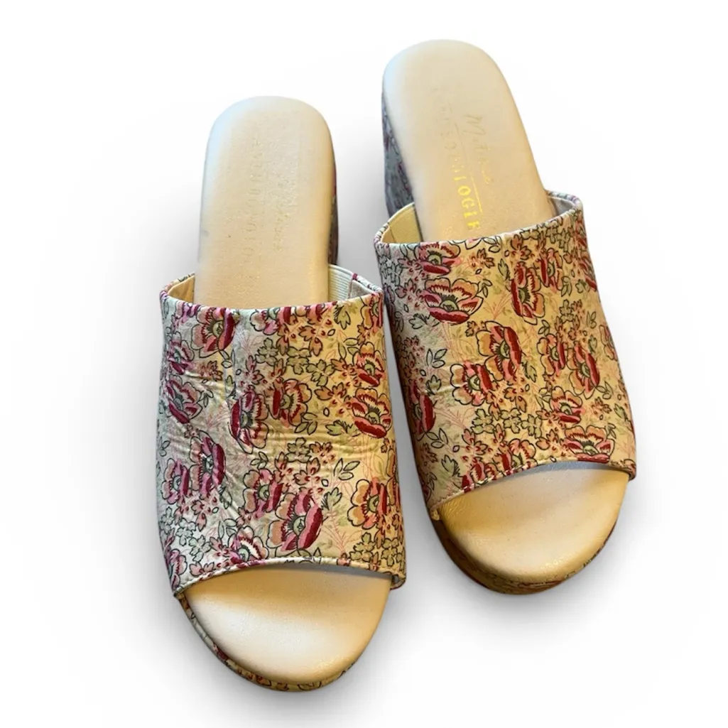 Anthropologie Matisse Terry Floral Platform Sandals - Image 4