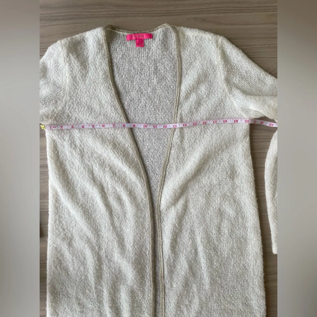 Lilly Pulitzer White Fringe Cardigan - Image 6