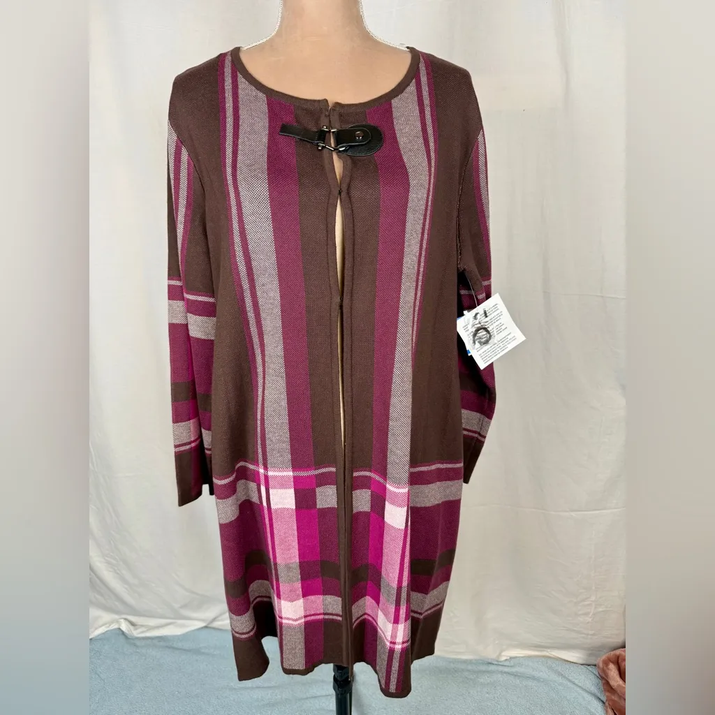 Kasper  Fuchsia Knit Top - Image 4