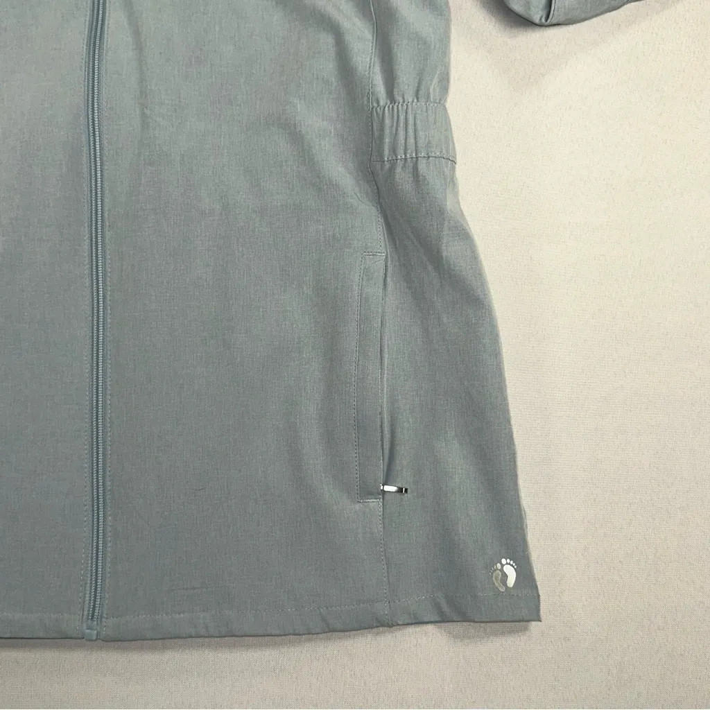 Hang Ten Jacket Women’s L Windbreaker Full-Zip Light Blue Athleisure UPF 50+ - Image 6