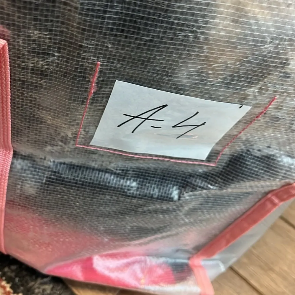 Rouge Canvas Linen Floral Bag Blue - Image 5