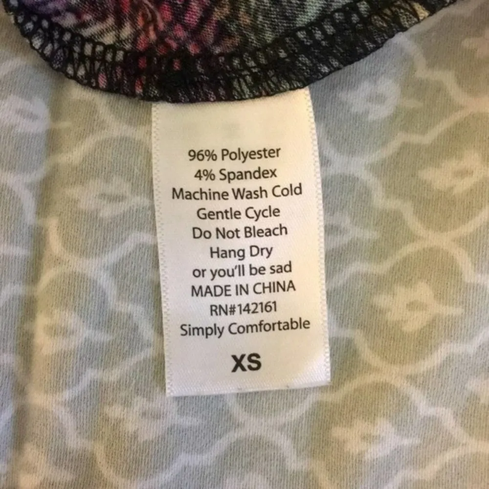 Lularoe Multi Color Abstract Star Print Size XS Carly Style Dress - Image 8