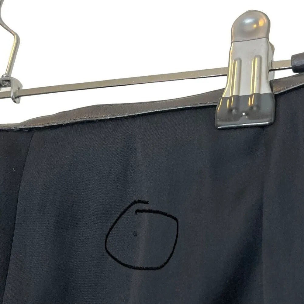 Gucci  Wide Leg  Trousers Dress Pants Black Mid Rise Womens Size IT 44 US L - Image 10