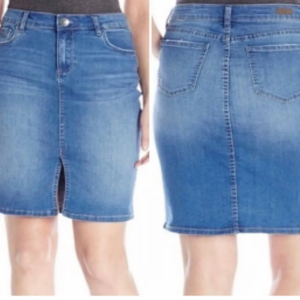 Kut From The Kloth | Rosie Pencil Skirt Denim Slit Size 10 - Image 10