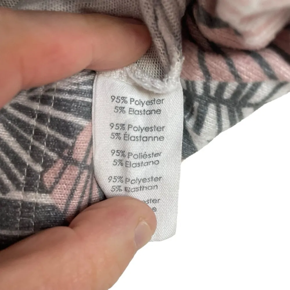 PJ Salvage Women’s Geo Palm Pajama Shorts in Pink Clay Size M - Image 10