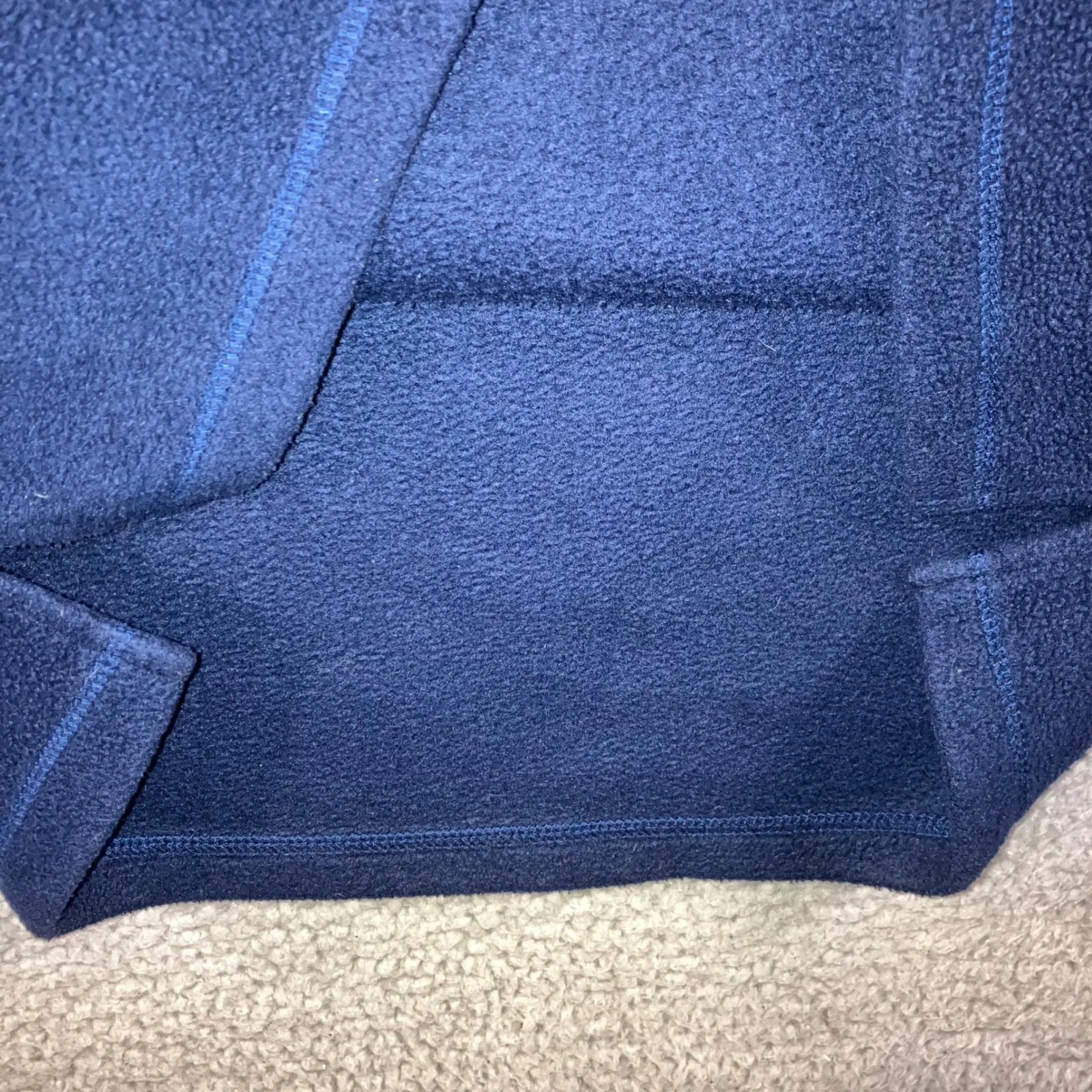 Vintage Christmas Cat Holiday Sweater Women Large Fleece Mock Neck Retro 80s 90s Blue - Image 10