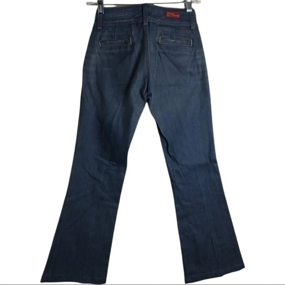 Vintage 80's Citizens Of Humanity By Jerome Dahan Flare Wide Leg Blue Jeans 24 - Image 2