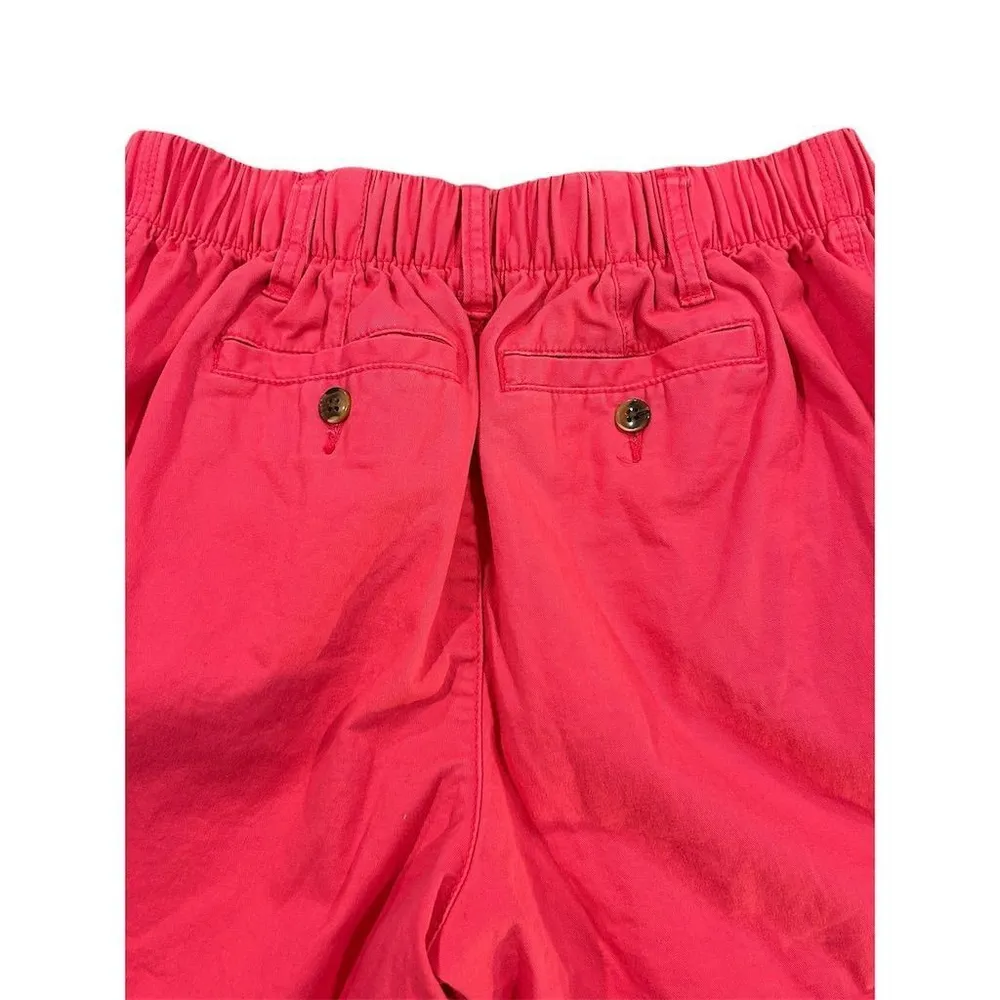 Old Navy Chino Shorts Women's Size XS Pink Casual Elastic Waistband Comfort - Image 8