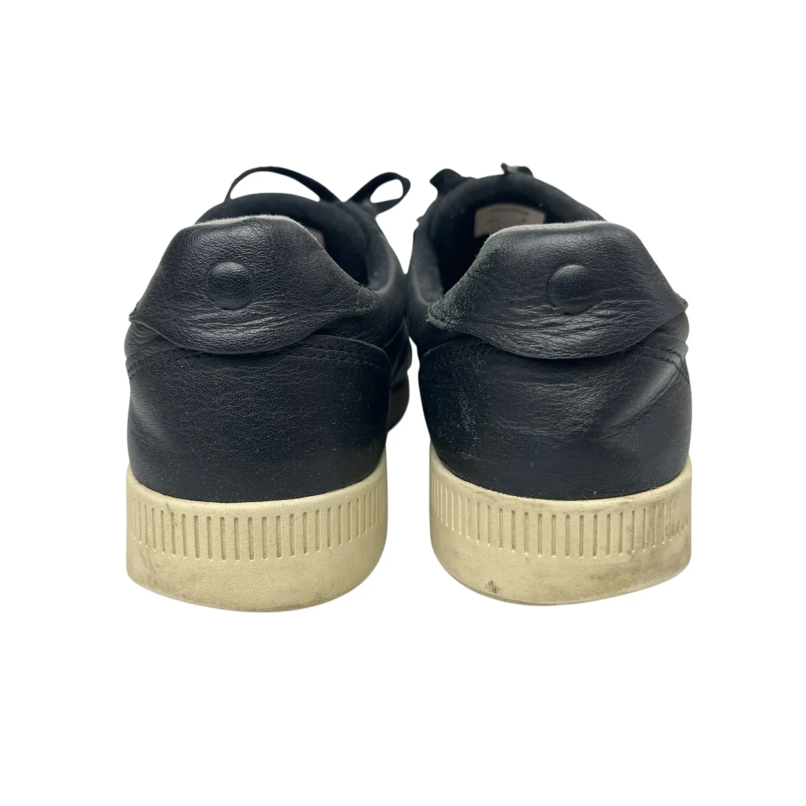 Everlane The Court Unisex Black Leather Lace Up Low Top Sneakers Shoes W-8 M-6 - Image 3