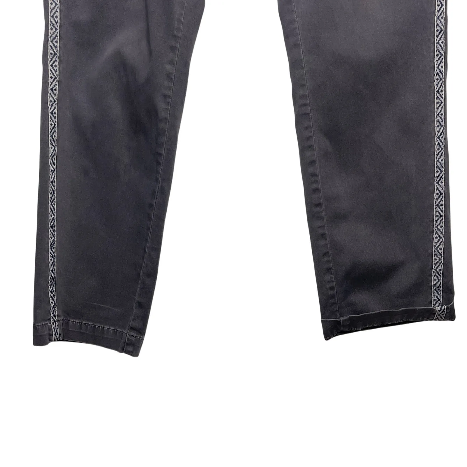 ANTHROPOLOGIE CHINO Women’s Gray Relaxed Flat Front Tux Stripe Pant - Image 6