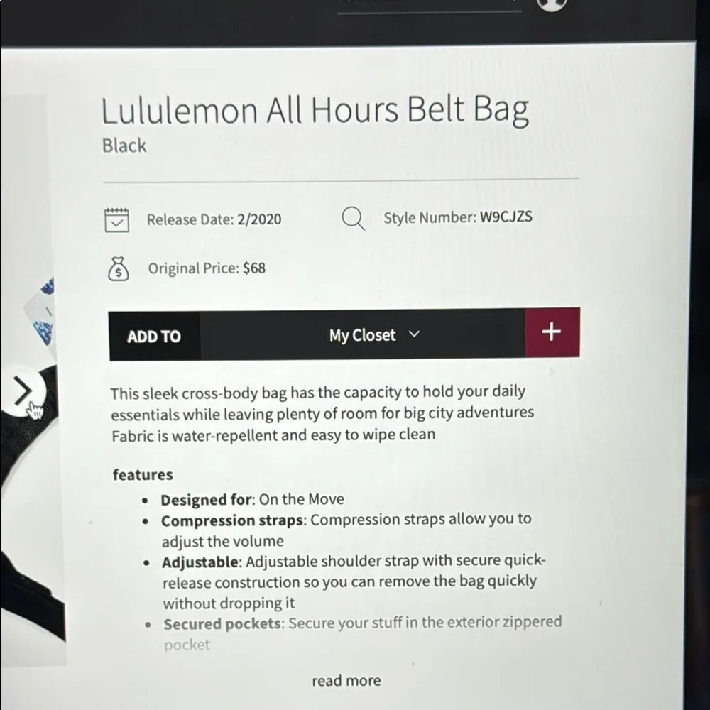 Lululemon All Hours Belt Bag Black - Image 7